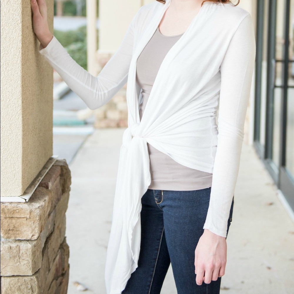 NWT - White Cardigan
